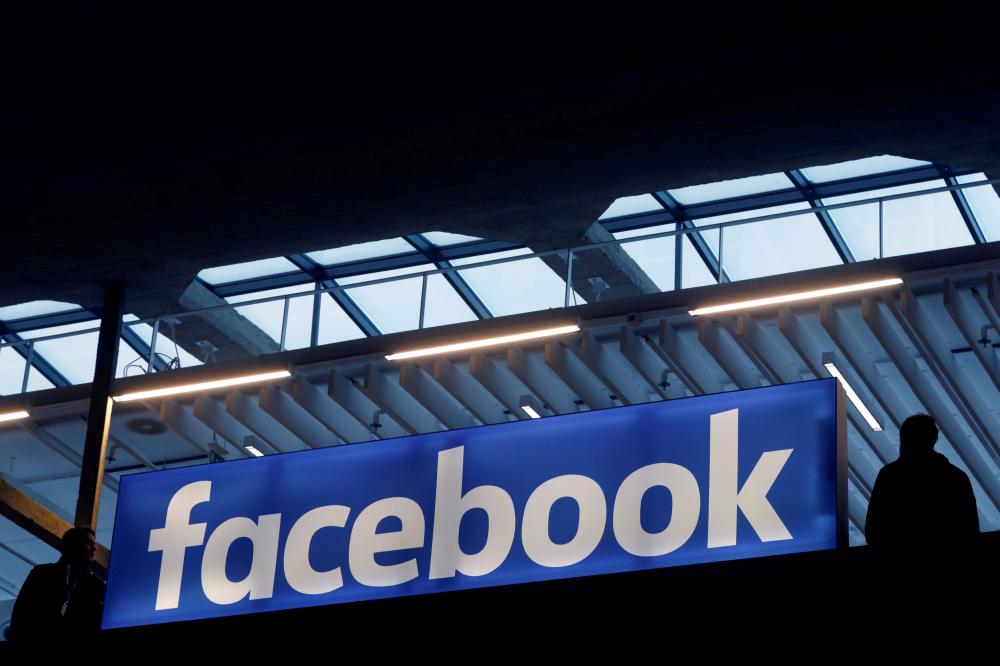 Facebook logo is seen at a start-up companies gathering at Paris' Station F in Paris, France in this file photo. — Reuters