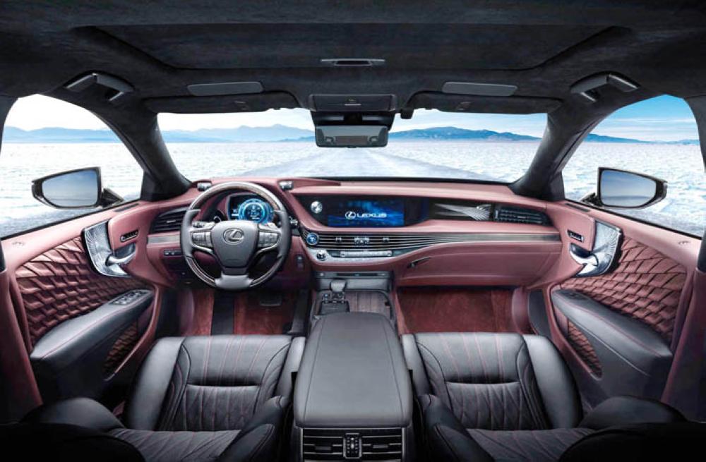 New Lexus LS 500h equipped with the first-ever luxury car 10-speed automatic transmission, and new seating designs
