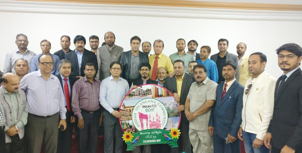 Indian consul general unveils logo of Telangana Day event