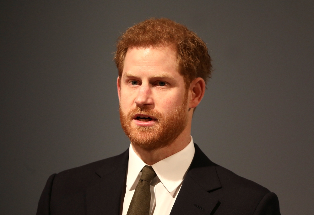 Britain's Prince Harry attends a Youth Forum on the sidelines of the Commonwealth Heads of Government Meeting (CHOGM) in London on Monday. - AFP