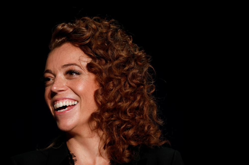 Comedian Michelle Wolf is seen at the White House Correspondents' Association dinner in Washington on Saturday night. - Reuters