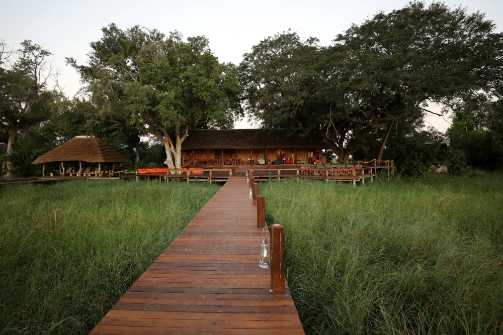 The exclusive Mapula Lodge is seen in the Okavango Delta, Botswana. - Reuters