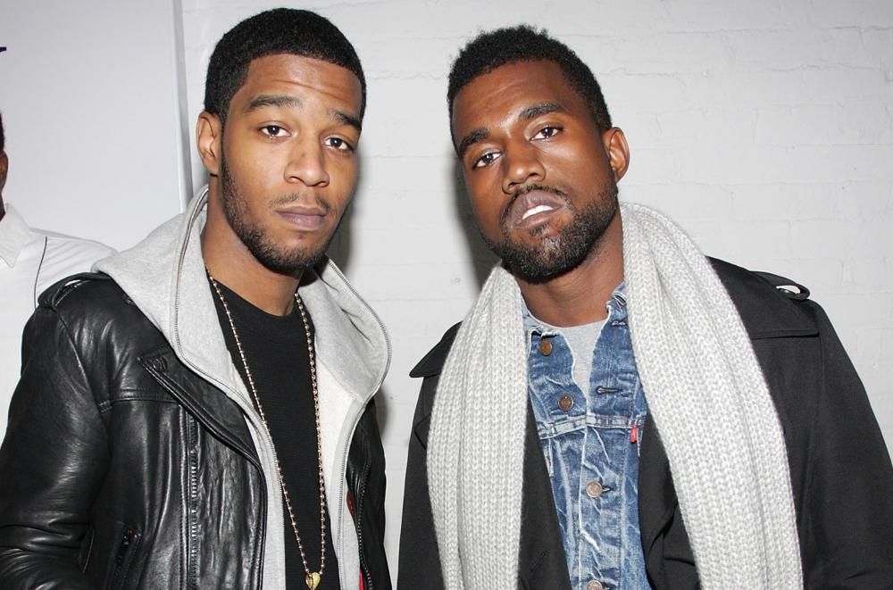  Kid Cudi, left and Kanye West