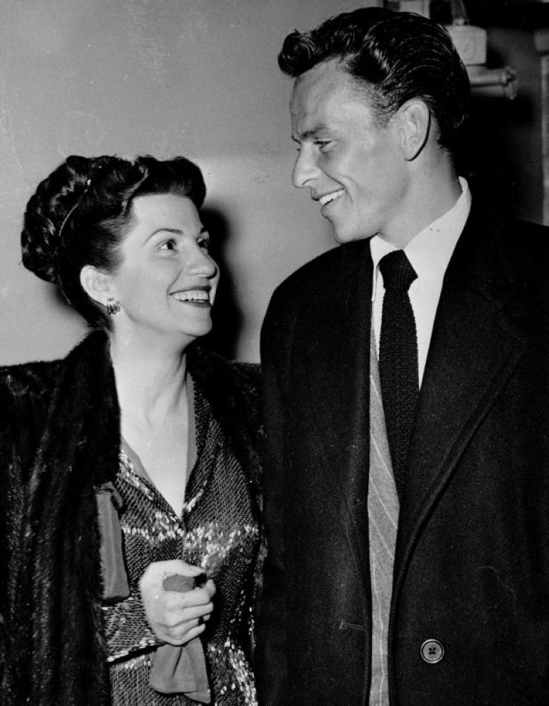 Frank and Nancy Sinatra are seen in this Oct. 23, 1946 file photo. 