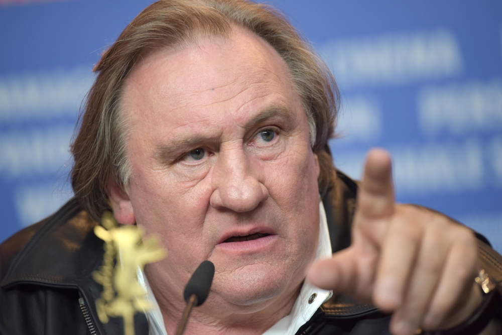 Actor Gerard Depardieu attends a new conference to promote the movie ‘Saint Amour’ at the 66th Berlinale International Film Festival in Berlin in this Feb. 19, 2016 file photo. — Reuters