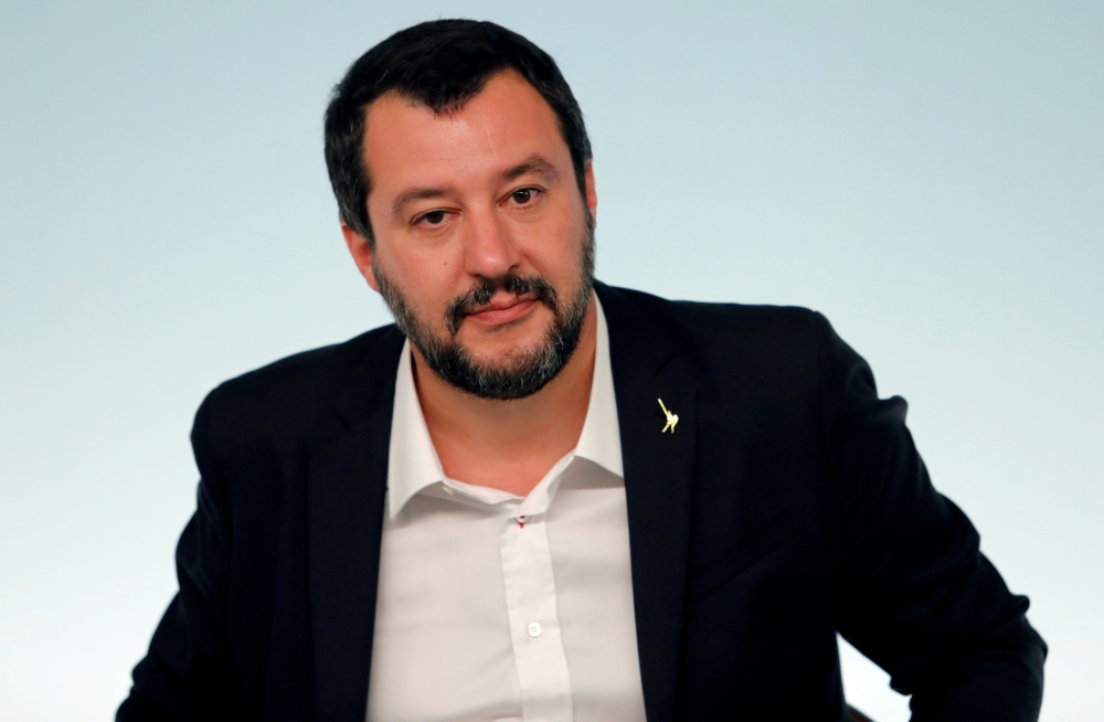 Italian Deputy Prime Minister and Interior Minister Matteo Salvini attends a news conference in Rome. — Reuters file photo