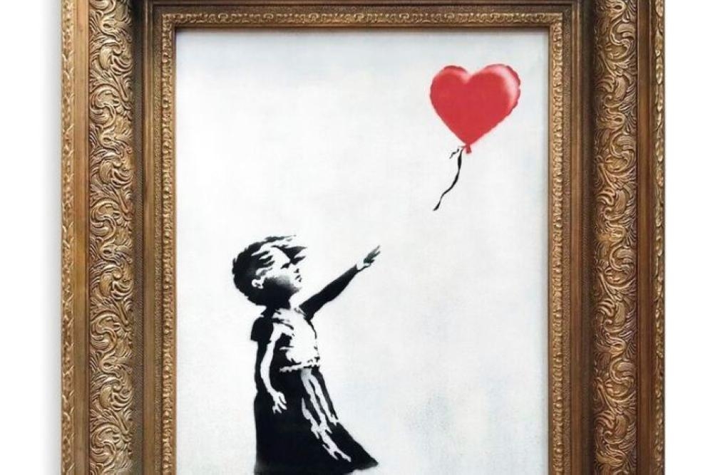 Banksy's Girl With Balloon painting