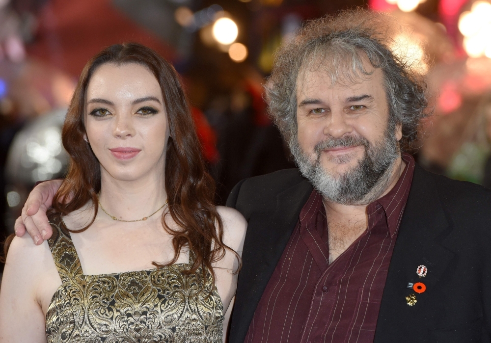 


New Zealand film director Peter Jackson (R) and his daughter Kaite Jackson pose upon arrival to attend the World Premiere of the film “Mortal Engines” in London. — AFP