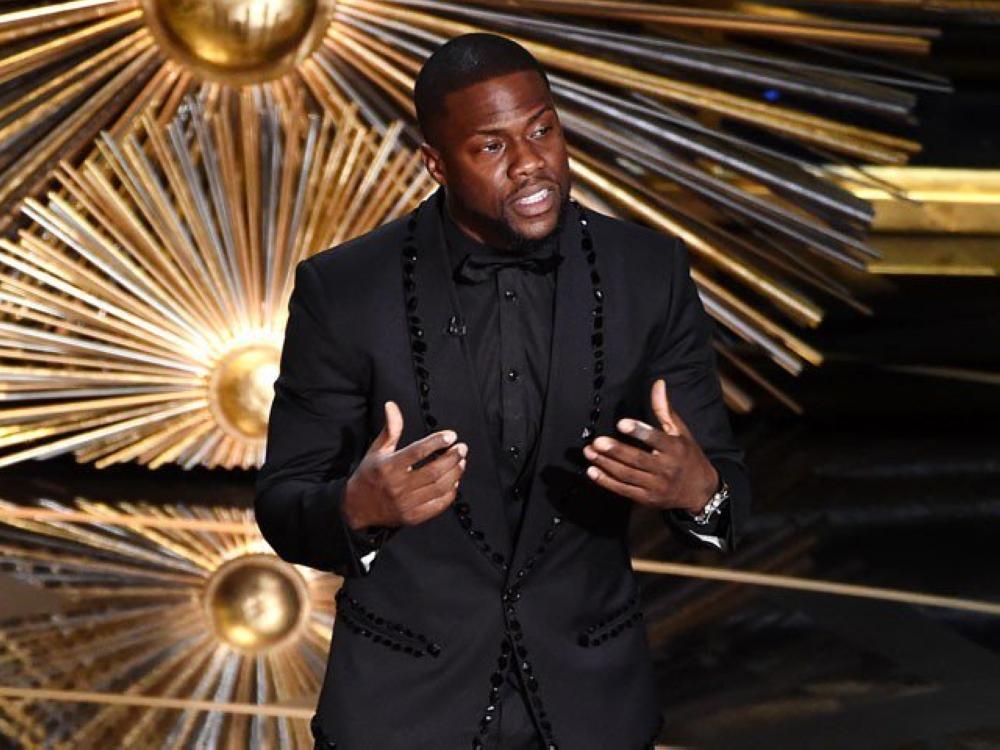 File photo of Comedian Kevin Hart, last year's Oscars hot.