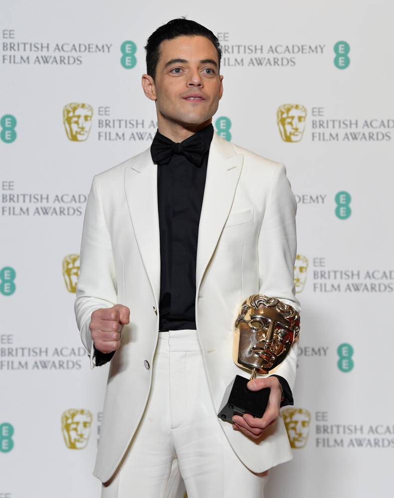Olivia Colman holds the award for leading actress for her performance in 'The Favourite' at the British Academy of Film and Television Awards (BAFTA) at the Royal Albert Hall in London. — Reuters