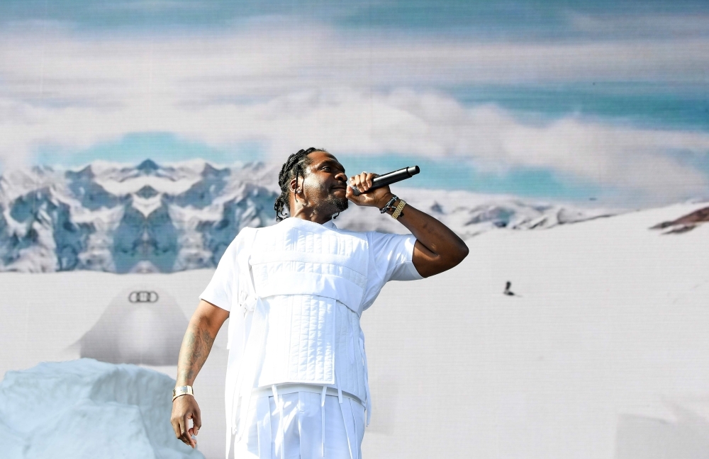 US rapper Pusha T performs on stage at the Coachella Valley Music and Arts Festival in Indio, California. — AFP