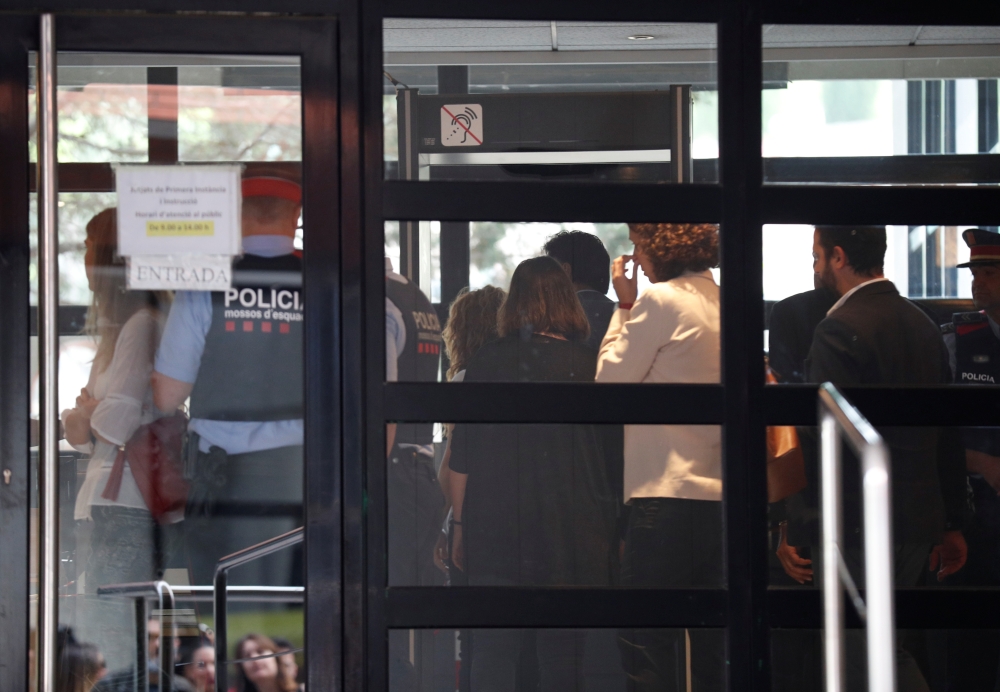 Colombian singer Shakira Mebarak arrives in court to testify for tax fraud in Esplugues de Llobregat in the outskirts of Barcelona, Spain Thursday. — Reuters