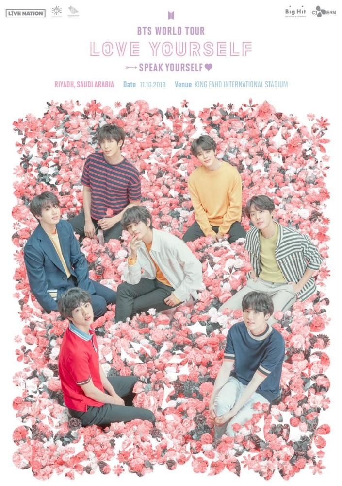 BTS poster for Riyadh concert on October.