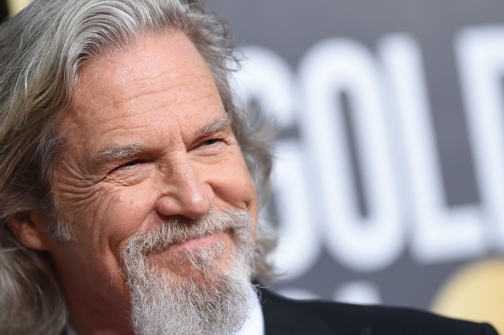US actor Jeff Bridges arrives for the 76th annual Golden Globe Awards at the Beverly Hilton hotel in Beverly Hills, California, in this Jan. 6, 2019 file photo. — AFP