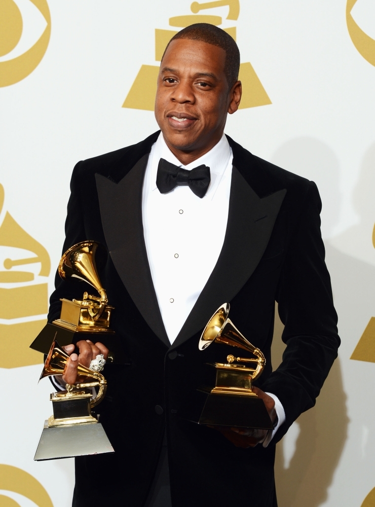 In this file photo taken on Feb. 10, 2013, Rapper Jay-Z poses in the press room at the 55th Annual GRAMMY Awards at Staples Center in Los Angeles, California. Rap mogul Jay-Z has pulled out of an August bash commemorating Woodstock's 50th anniversary, a source said Friday, the latest blow to hit organizers after months of setbacks. — AFP 