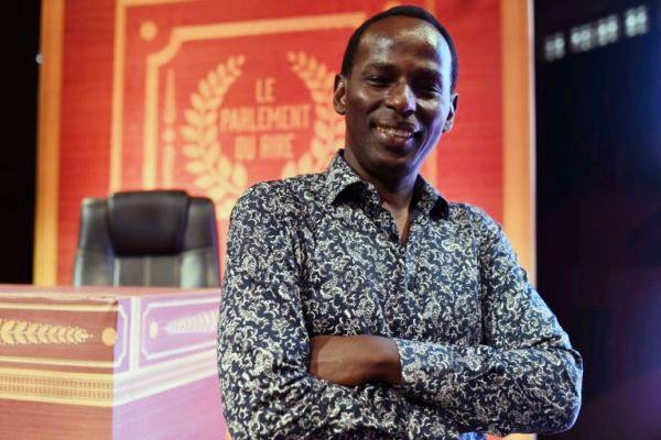 Niger's Comedian Mamane smiles with pride as he describes plans to construct a drama school that will offer comedy and other entertainment training to Niger's youth.