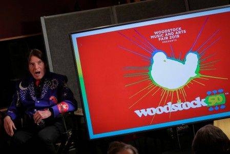 Singer John Fogerty speaks during the announcement event for the lineup for the Woodstock 50th Anniversary concert in New York in this file picture. — Courtesy photo
