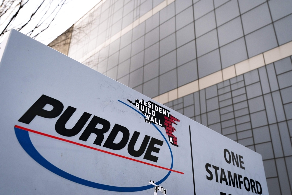  In this file photo taken on April 2, 2019 Purdue Pharma headquarters stands in downtown Stamford, Connecticut. -AFP