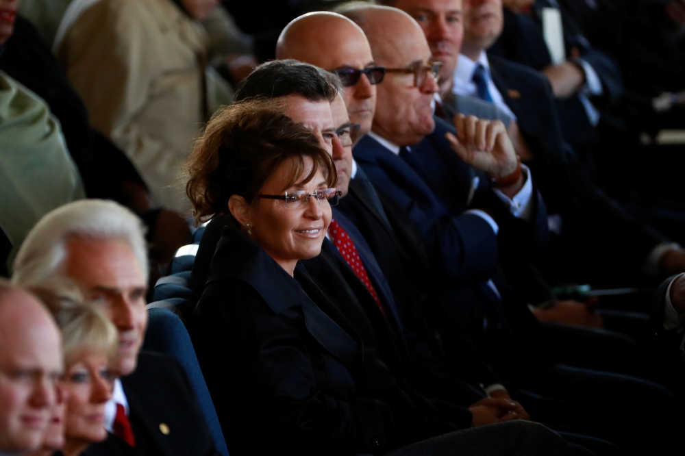 Former Alaska Governor and former US vice presidential candidate Sarah Palin attends the funeral service for US evangelist Billy Graham at the Billy Graham Library in Charlotte, North Carolina, in this March 2, 2018 file photo. — Reuters