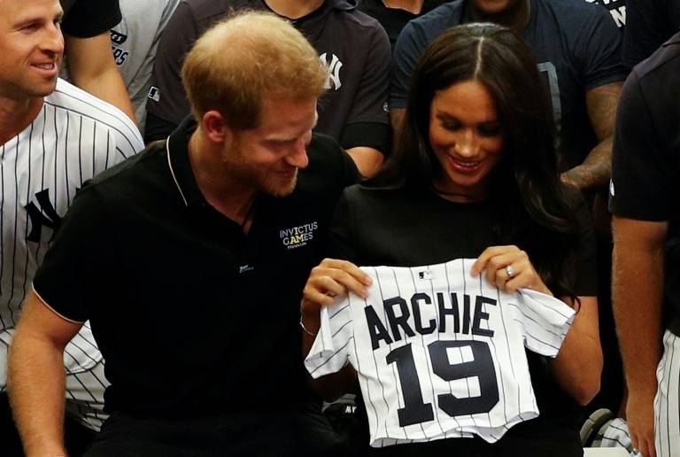 Britain's Prince Harry and his wife Meghan have tried to keep baby Archie out of the public eye. — AFP