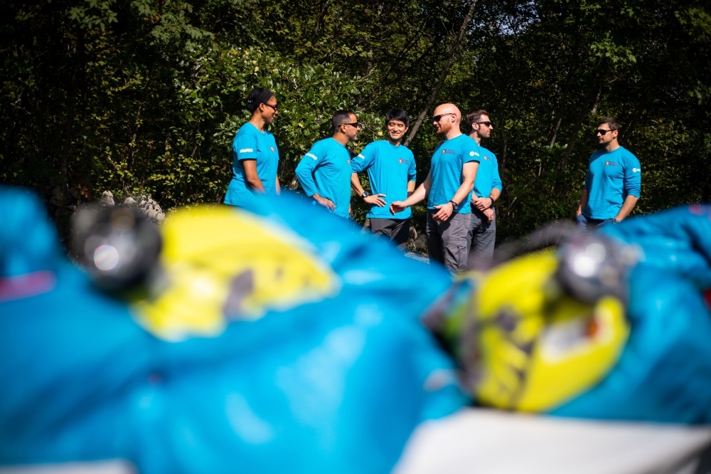 This picture taken on Sept. 26, 2019 shows a view of the Divaska cave at the end of a six-days training organized by the European Space Agency's (ESA), southern Slovenia. In Slovenia's dramatically beautiful Karst region, six astronauts have been put through their paces for future missions in deep underground in the area's network of cold, dark and muddy caves. — AFP