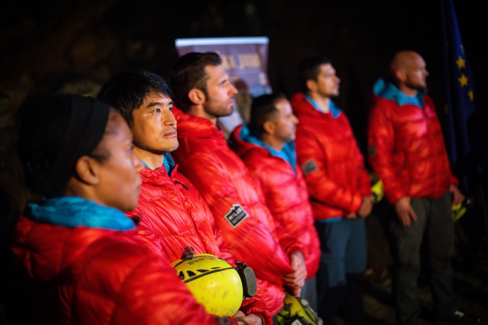 This picture taken on Sept. 26, 2019 shows a view of the Divaska cave at the end of a six-days training organized by the European Space Agency's (ESA), southern Slovenia. In Slovenia's dramatically beautiful Karst region, six astronauts have been put through their paces for future missions in deep underground in the area's network of cold, dark and muddy caves. — AFP