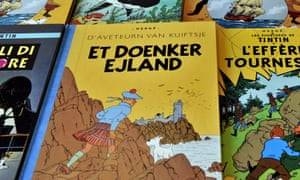 The only one to wear a kilt in The Black Island’ … various international editions of Tintin books. — AFP