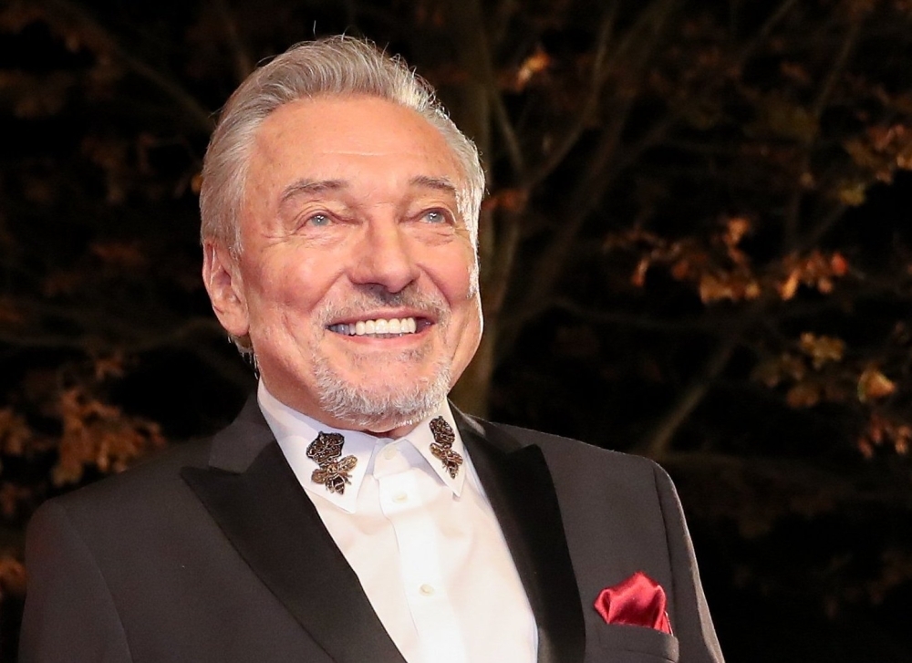 This photo taken on Oct. 13, 2017 in Leipzig shows Czech pop singer Karel Gott, during the 23rd award ceremony of the media prize 