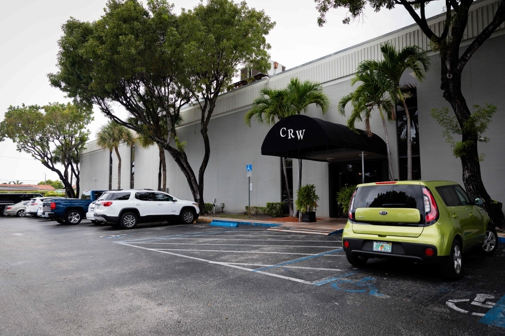 A view from Caballero Rivero Funeral Home at Westchester in Miami, Florida where allegedly the body of José José, the famous Mexican crooner is believed to be, on Oct. 1, 2019.  — AFO
