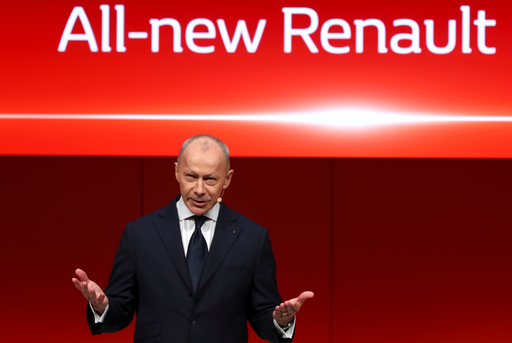 Renault CEO Thierry Bollore attends the 89th Geneva International Motor Show in Geneva, Switzerland March 5, 2019. — Reuters