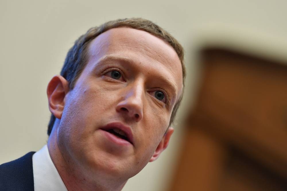 Facebook Chairman and CEO Mark Zuckerberg testifies before the House Financial Services Committee on 