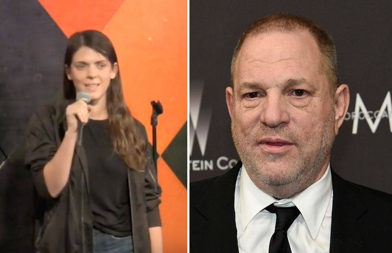 This file combination photo shows standup comedian Kelly Bachman, left, and disgraced film producer Harvey Weinstein. — Courtesy photo