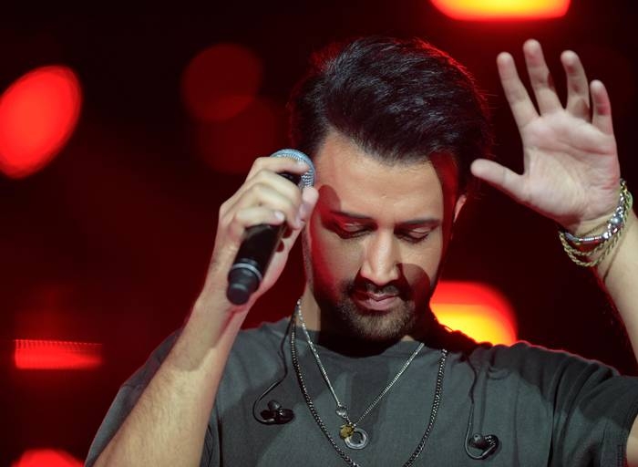 Atif Aslam performing at Riyadh Season in Riyadh. — Courtesy photo by Khalid Allhaj