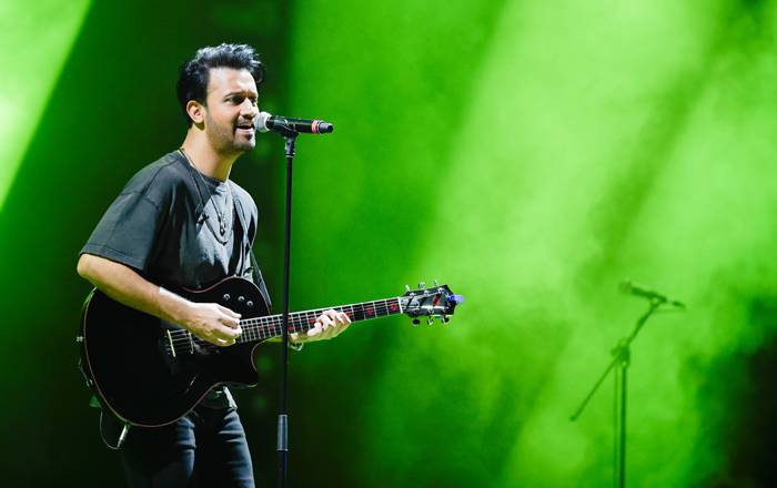 Atif Aslam performing at Riyadh Season in Riyadh. — Courtesy photo by Khalid Allhaj