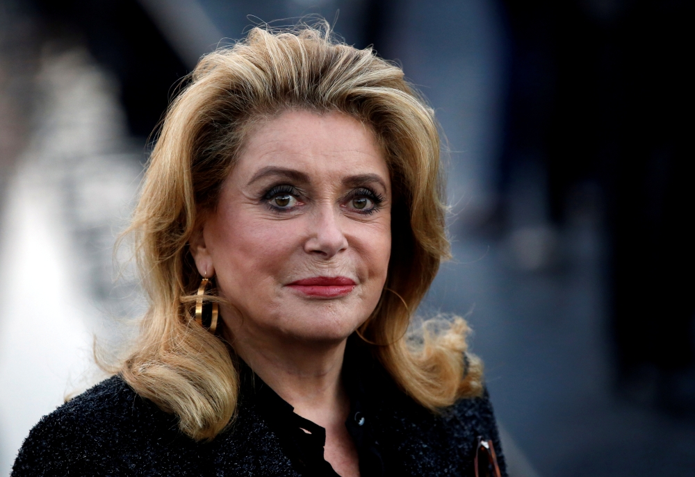 Actor Catherine Deneuve arrives for the fashion house Saint Laurent's show during Paris Fashion Week in Paris, France, in this Sept. 25, 2018 file photo. — Reuters