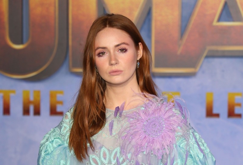 Scottish actress Karen Gillan arrives for the World Premiere of 
