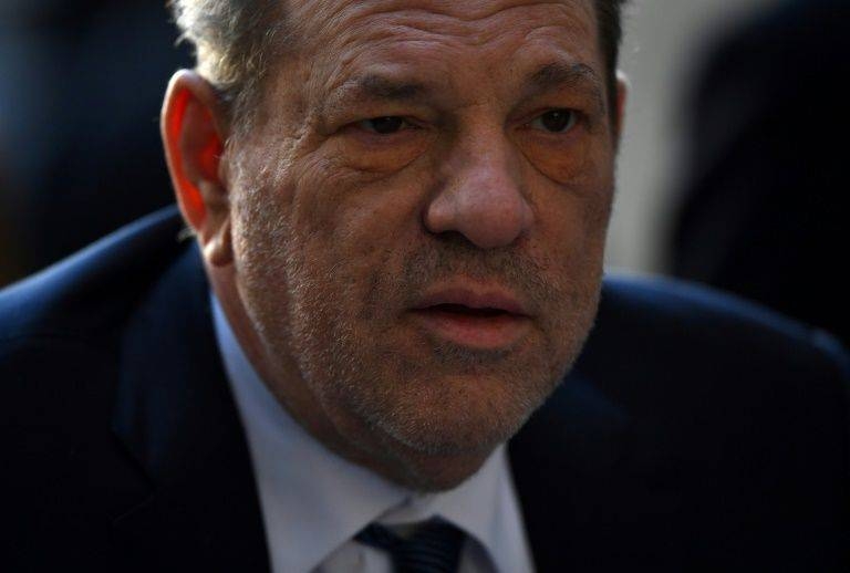 Harvey Weinstein arrives at Manhattan Criminal Court in New York on Friday. — AFP