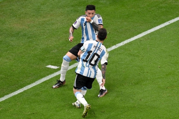 Argentina opened the scoring when superstar Lionel Messi netted from long range with his left foot. (@FIFAWorldCup) 