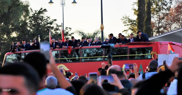 Morocco World Cup team arrives home to heroes' welcome