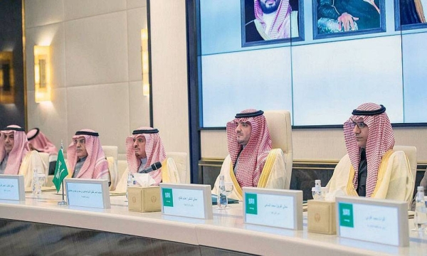 Minister of Interior Prince Abdulaziz Bin Saud Bin Naif held here Sunday official talks session with the Minister of Interior of the Republic of Iraq Lt. Gen. Abdulamir Kamel Al-Shammari. in Riyadh on Sunday.