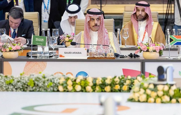 Minister of Foreign Affairs Prince Faisal Bin Farhan Bin Abdullah participated in the G20 Foreign Ministers’ Meeting in New Delhi Thursday.