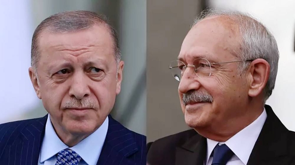 Turkish President Recep Tayyip Erdogan (left), presidential candidate of the opposition, Kemal Kilicdaroglu (right).