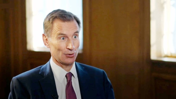 UK Chancellor of the Exchequer Jeremy Hunt seen in this file photo.