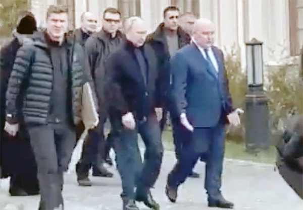 Russian President Vladimir Putin visiting Crimea on Saturday.