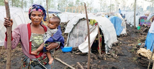 People who have fled clashes and violence in North Kivu seek refuge in Rusayo, in the DR Congo. — courtesy UNHCR/Blaise Sanyila