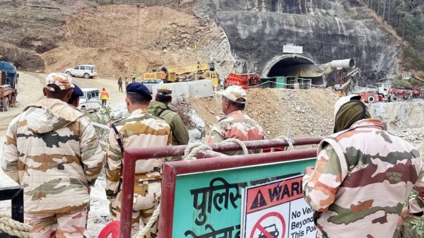 Army personnel are helping with the rescue efforts.