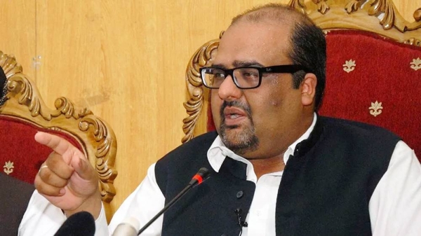 Adviser to the jailed ex-Pakistan prime minister Imran Khan Mirza Shahzad Akbar. — courtesy EPA