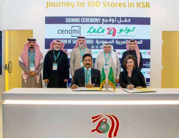 Shehim Mohammed, director of LuLu Saudi Hypermarkets, signs key agreement that represent new areas of investment in the Saudi Growth Story.