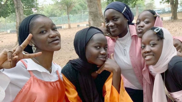 Five of the six Al-Kadriyar sisters. Nabeeha, pictured second from left, was killed by the kidnappers. — courtesy Al-Kadriyar family
