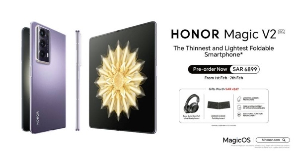 HONOR announces the launch of HONOR Magic V2 in the KSA